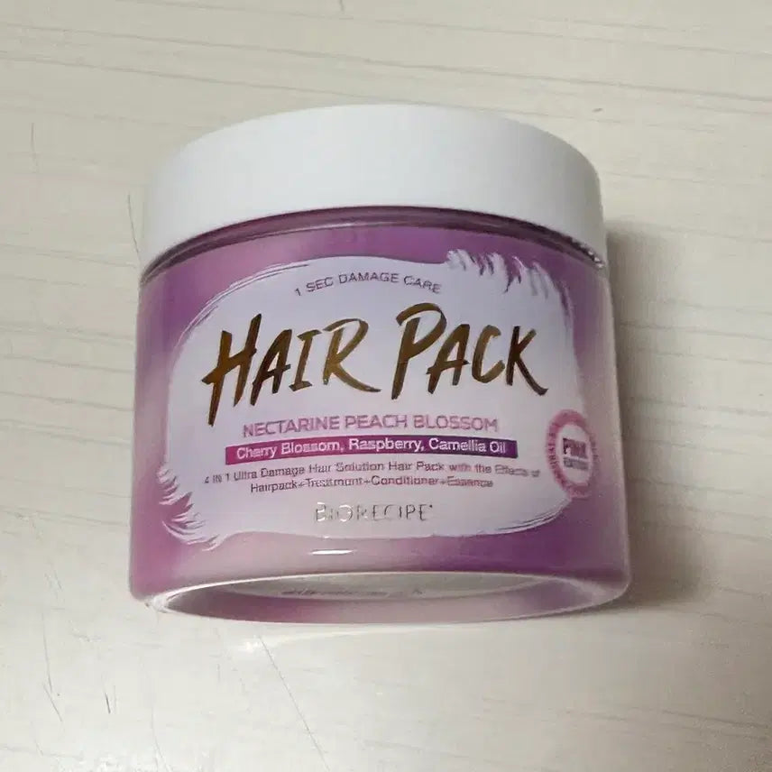 [BUNJANG] Bio Recipe Peach Blossom Hair Pack / 바이오레시피 헤어팩 피치 블라썸