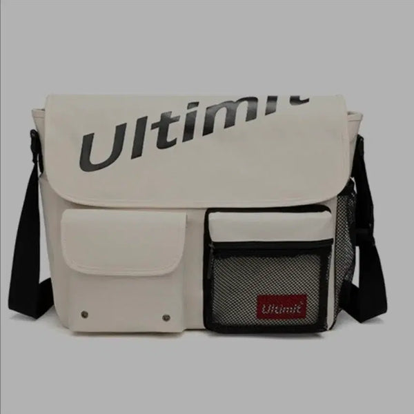 [BUNJANG] Ultimate Messenger Bag Ivory/Black / 얼티밋 메신저백 아이보리/블랙(3698)