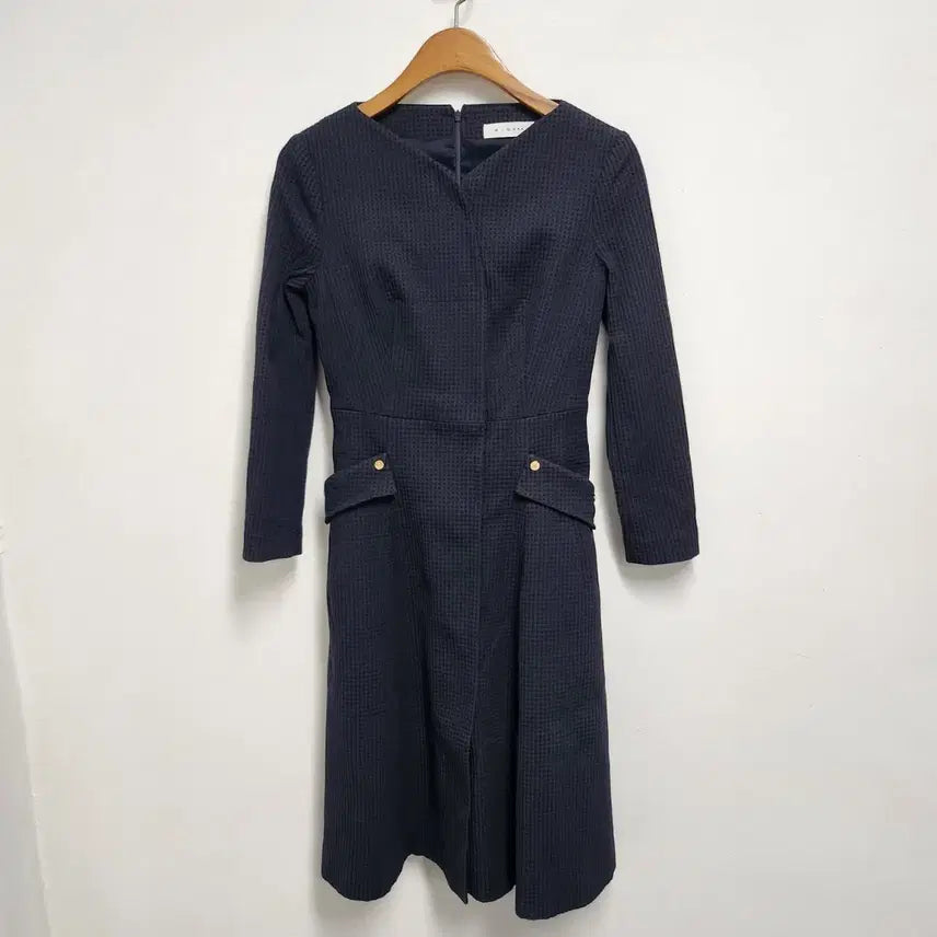 [BUNJANG] MICHAA Navy Check Pattern Dress Size 55 / 미샤 네이비 체크 패턴 원피스 55사이즈