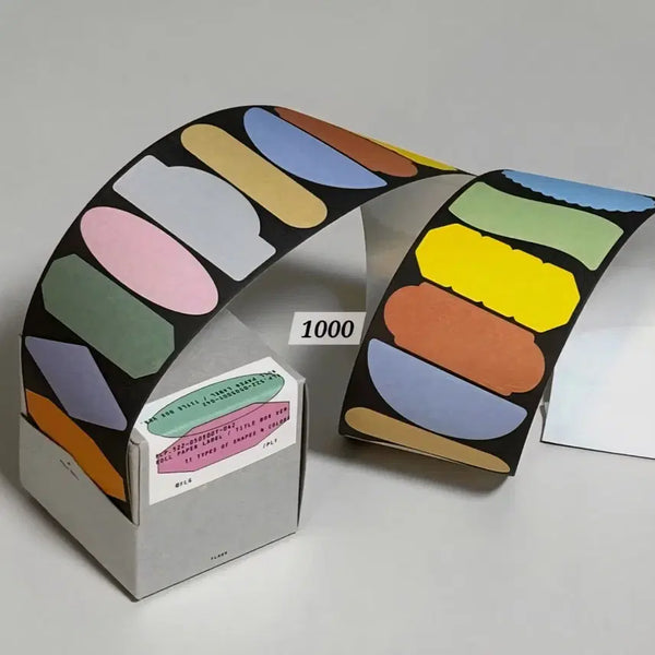 [BUNJANG] Flagg Roll Paper Label Title Box Sticker / [flagg 플래그] 메모 스티커 키스컷 ROLL PAPER LABEL - TITLE BOX