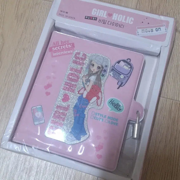 [BUNJANG] Girl Holic Secret Diary Pink / 걸홀릭 비밀 다이어리 핑크