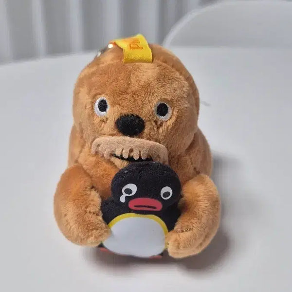 [BUNJANG] Pingu & Walrus Plush Keychain / 정품 핑구 바다코끼리 인형 키링