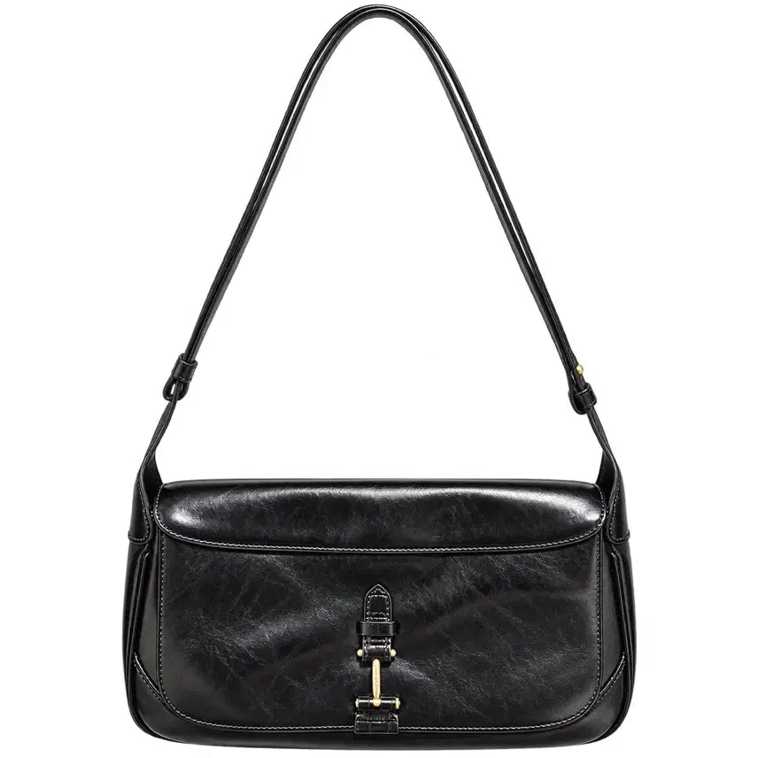 [BUNJANG] L'eau du Temple Sac Developpe Black Leather Bag / 루에브르 삭 드 벨로 블랙