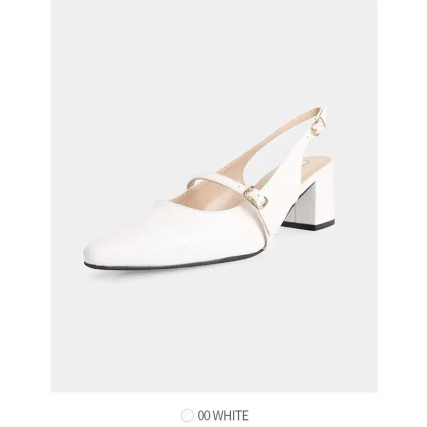 [BUNJANG] Shuuen Chununi Slingback White Shoes 250 / 슈펜 쭈언니 슬링백 화이트 구두 250