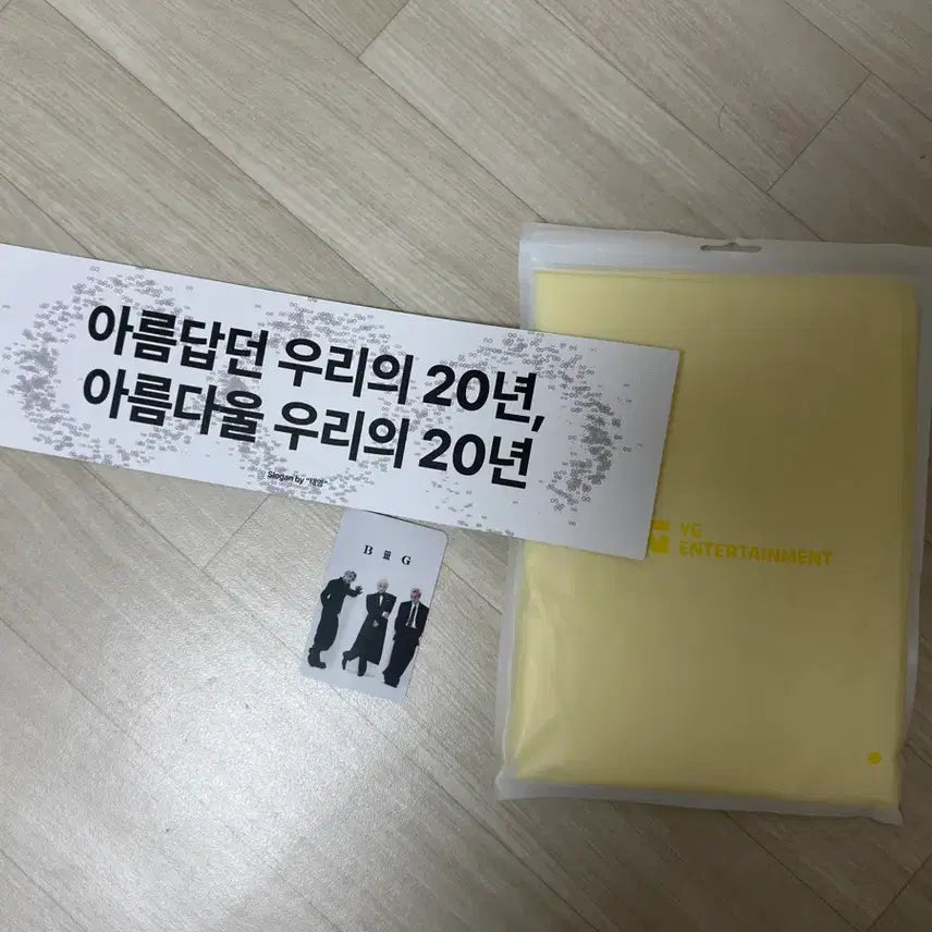 [BUNJANG] Bigbang Photocard, Raincoat, Slogan / 빅뱅포카+우비+슬로건