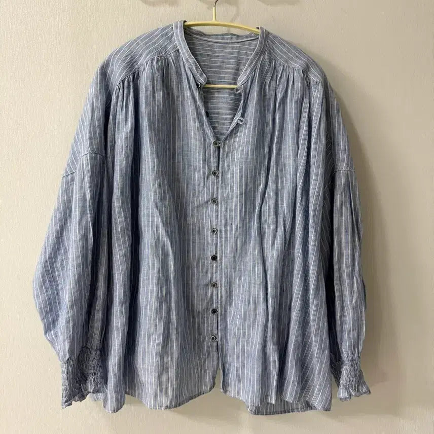 [BUNJANG] Universal Tissue Gathered Blouse / universal tissu 게더 블라우스