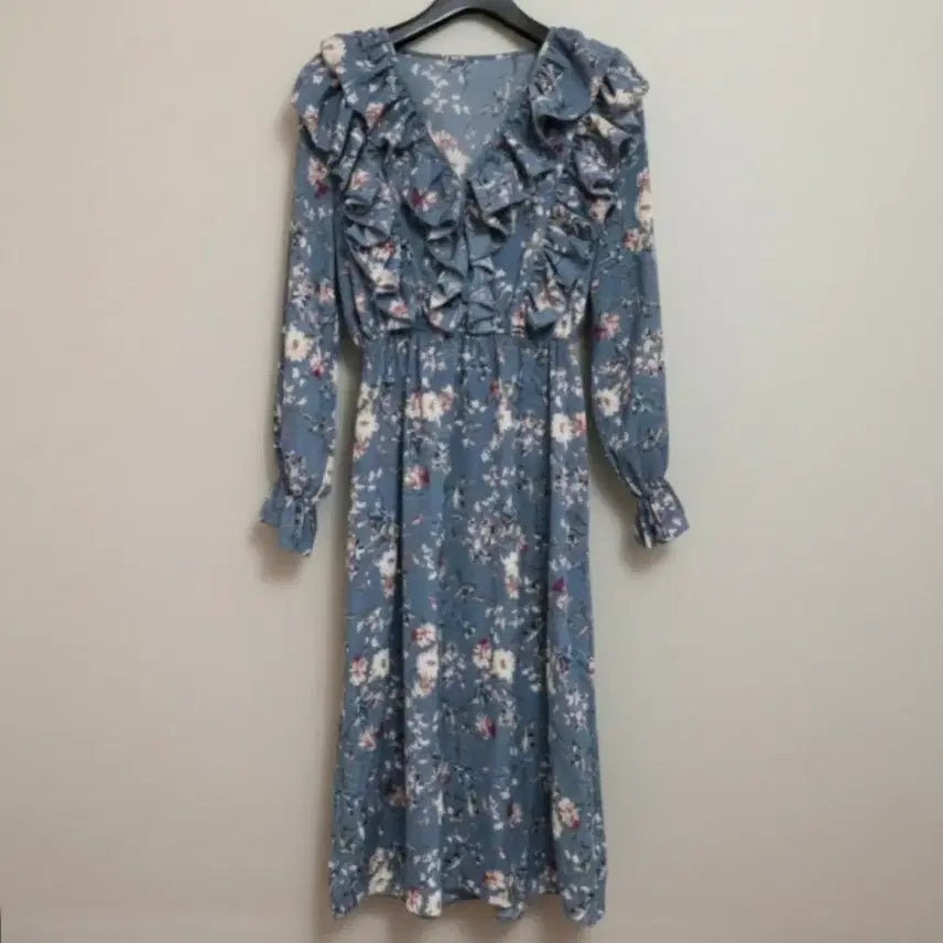 [BUNJANG] Floral Print Frill Dress / 55~66 꽃무늬 원피스 여성 원피스 스커트 치마 프릴 원피스