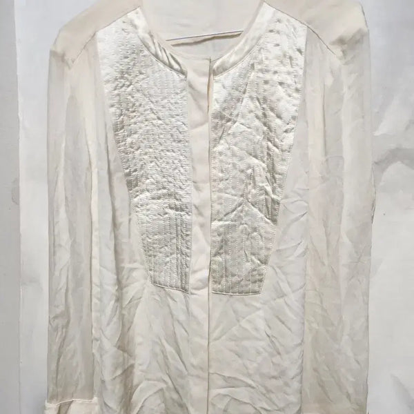 [BUNJANG] Escada Silk Blouse Ivory Size 40 / 에스카다 실크 블라우스 아이보리 40