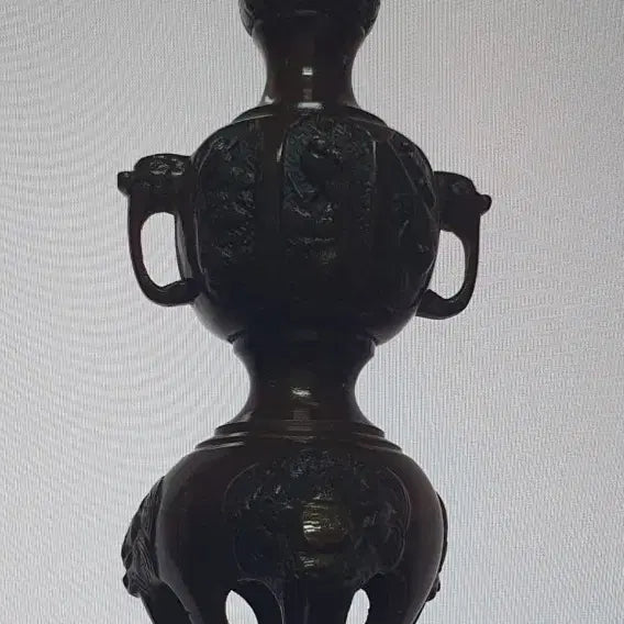 [BUNJANG] Antique Brass Candlestick / 오래된 적동 촛대
