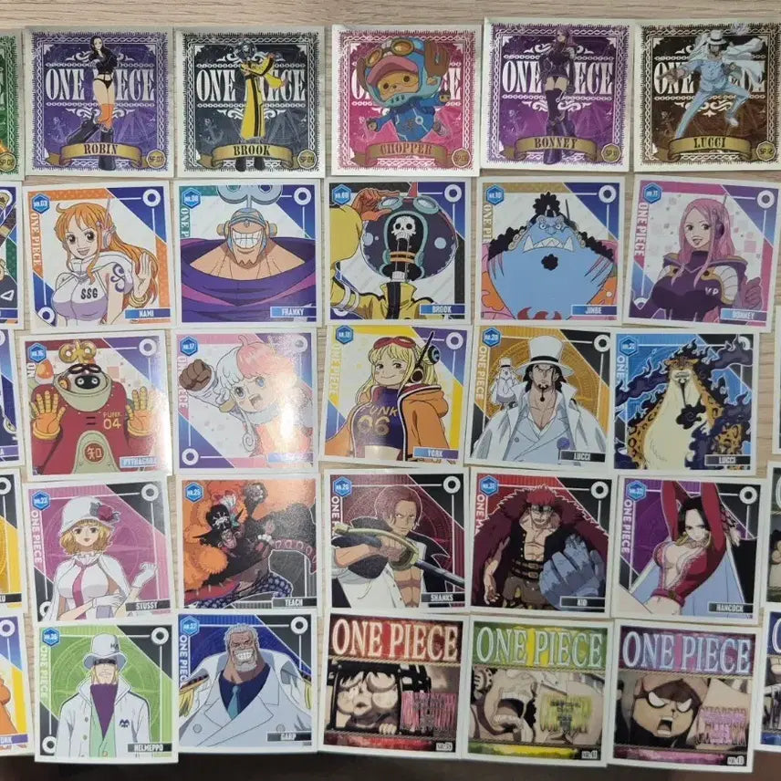 [BUNJANG] One Piece Wafer Seal Stickers Bundle Set / 원피스 웨하스 씰스티커 일괄판매