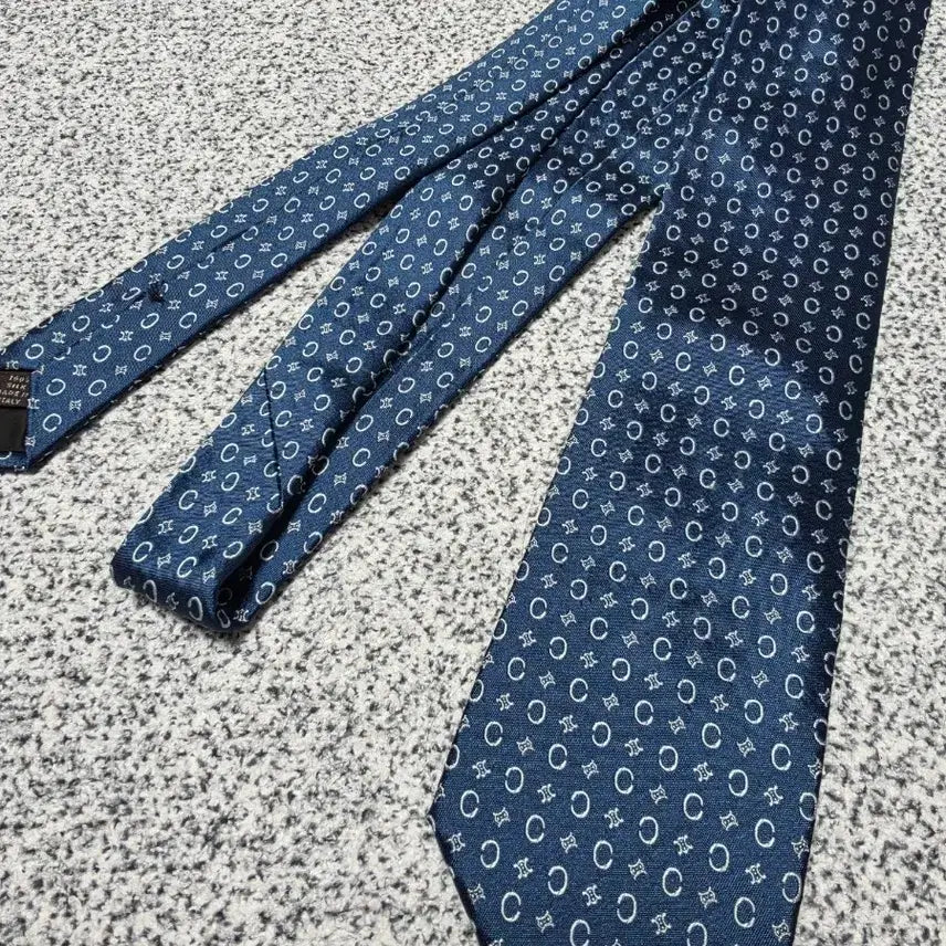 [BUNJANG] Celine Silk Patterned Necktie / 셀린느 실크 넥타이 패턴