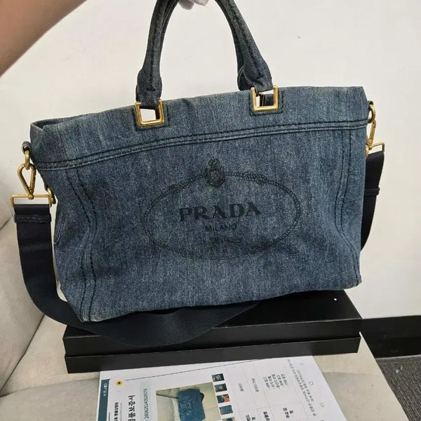 [BUNJANG] Prada Denim Shoulder Bag / [보증서 정품] 프라다 데님 숄더백
