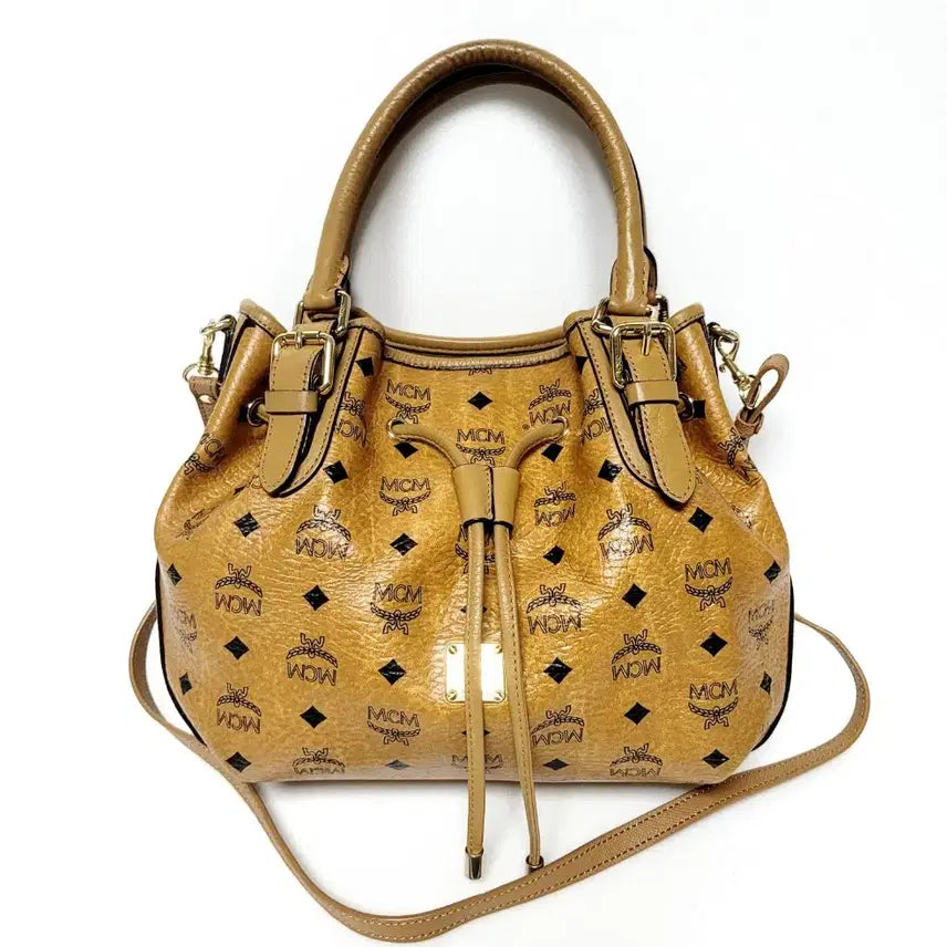 [BUNJANG] MCM Visetos Drawstring Bag / 정품)MCM 비세토드 드로우 스트링백