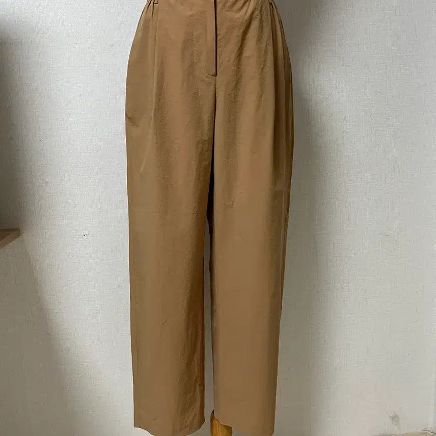 [BUNJANG] MINE 2022 Belted Wide Pants Camel / 22년MINE 호칭64ㅡ94벨티드 와이드 팬츠 카멜 새옷급