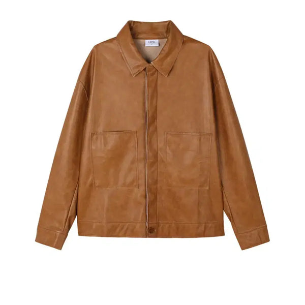 [BUNJANG] Unisex Leather Jacket / 남녀공용 가죽자켓(새상품)팔로우특가