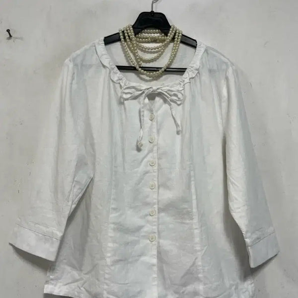 [BUNJANG] Dearest Frill Blouse / 특가새)N6969 Dearest 프릴 블라우스.