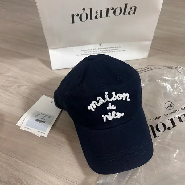 [BUNJANG] Lolarola Navy Cotton Cap / 롤라롤라 볼캡 네이비 미착용 새제품 텍 영수증 쇼핑백 있음