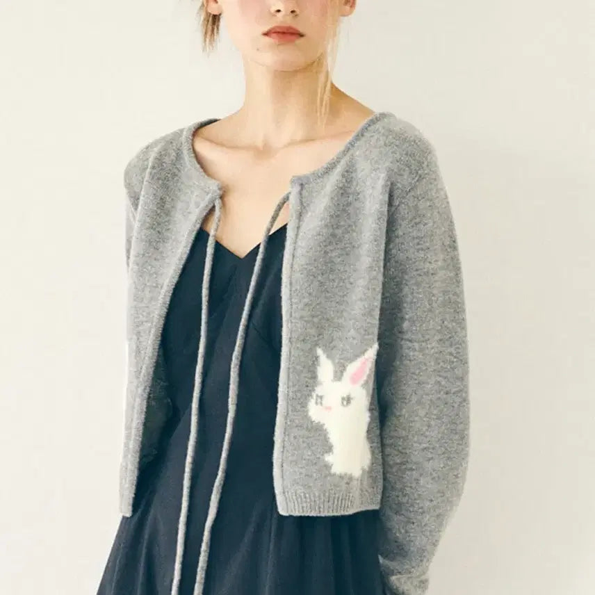 [BUNJANG] RAUREN & RU Bunny Knit Cardigan / 랭앤루 버니 니트 가디건