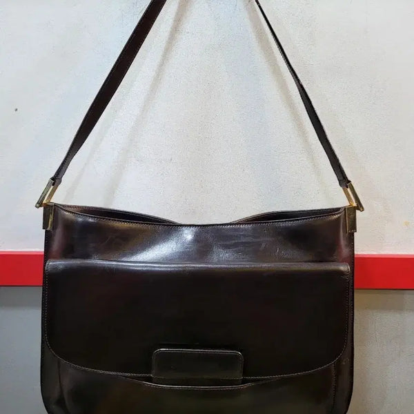[BUNJANG] Gucci Vintage Leather Shoulder Bag / 정품 구찌 빈티지 가죽 숄더백