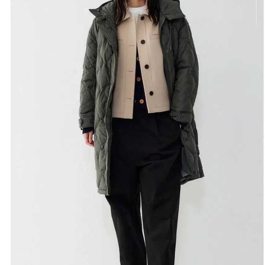 [BUNJANG] Studio Tomboy 25FW Quilting Lightweight Long Down Padding / 25fw 스튜디오톰보이 퀼팅 후드 경량 롱다운패딩