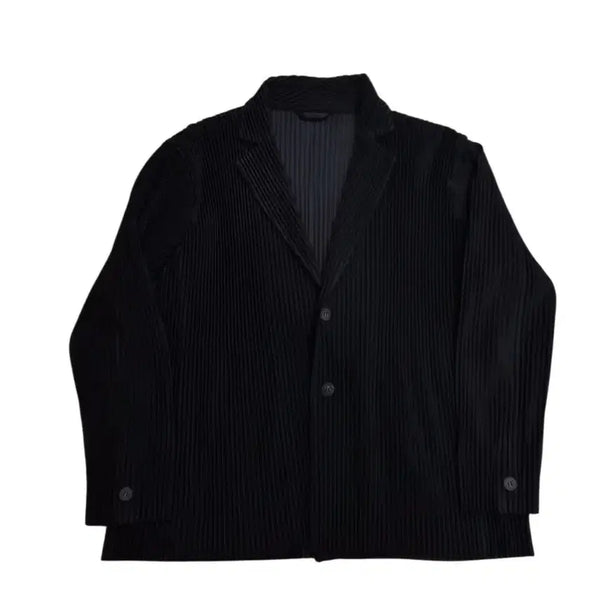 [BUNJANG] Issey Miyake Homme Plissé Black Pleated Jacket / 이세이미야케 옴므플리세 자켓 HP55JD201
