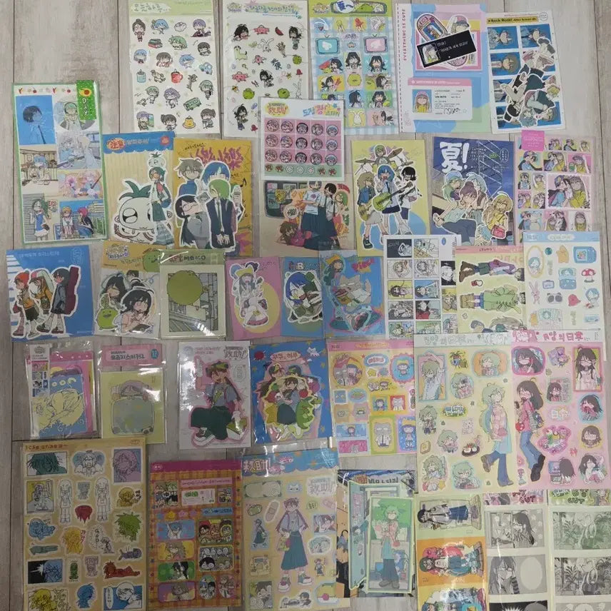 [BUNJANG] Glass Sticker Set Bundle / (미사용) 유리 스티커 set 일괄