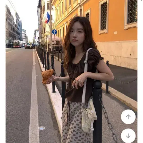 [BUNJANG] Near Wear Brown Blouse / 니어웨어 브라운 블라우스