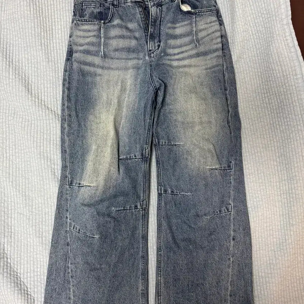 [BUNJANG] 999humanity AV Pleats Denim Pants / 999휴머니티 AV pleats denim 플리츠 데님 팬츠