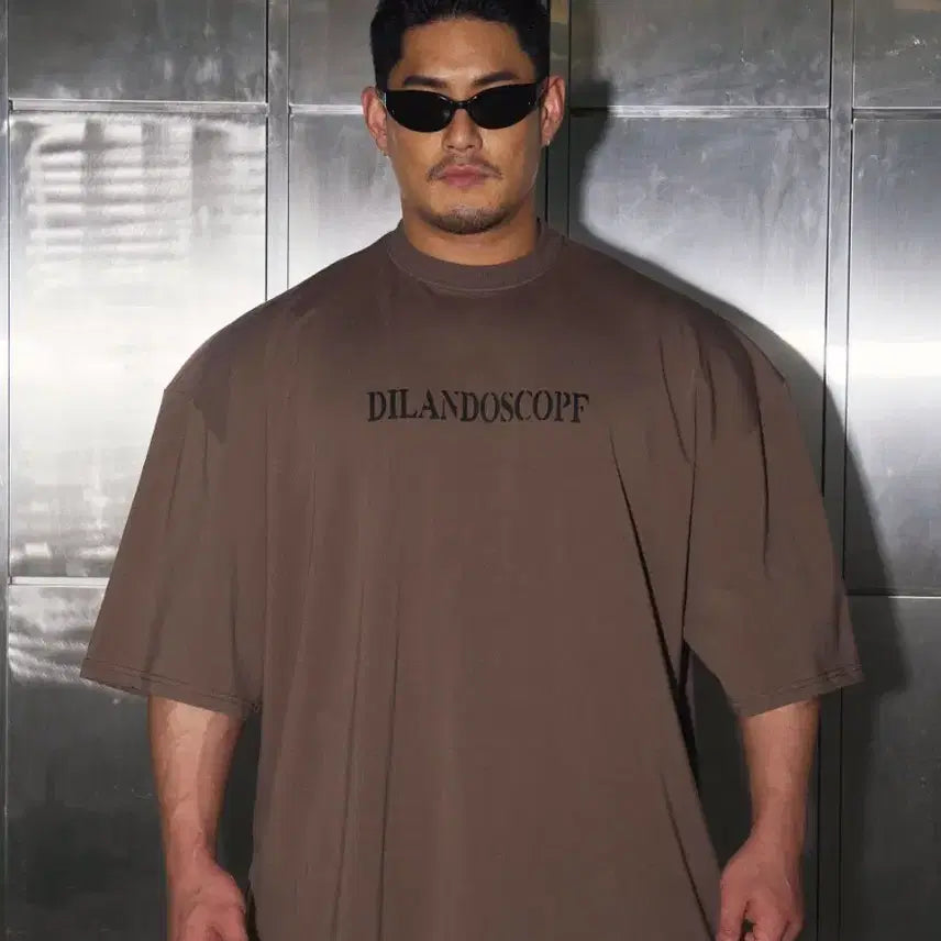 [BUNJANG] D-dos Dylan Doskov T-Shirt Brown Oversized Short Sleeve Tee / 실측 3XL) 딜란 도스코프 D-dos 티셔츠 브라운 라운드 반팔티 2