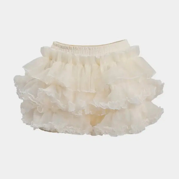 [BUNJANG] Ruffneck Tutu Pants Skirt Cream / 러프넥 튜튜 팬츠 스커트 크림