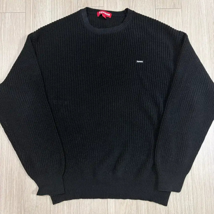 [BUNJANG] Supreme Small Box Ribbed Sweater Black / [L]23fw 슈프림 스몰 박스 립드 스웨터 블랙