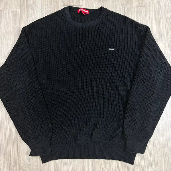 [BUNJANG] Supreme Small Box Ribbed Sweater Black / [L]23fw 슈프림 스몰 박스 립드 스웨터 블랙