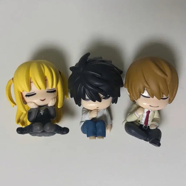 [BUNJANG] Death Note Anime Shoulder Perch Gacha Light Yagami Misa Amane L Lawliet Set / 데스노트 가챠 어깨쿵 라이토 미사 엘