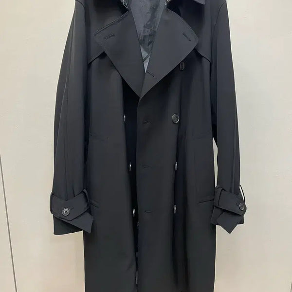 [BUNJANG] MAGNUM Black Trench Coat / [본]매그넘 MAGNUM 블랙 트렌치코트 105