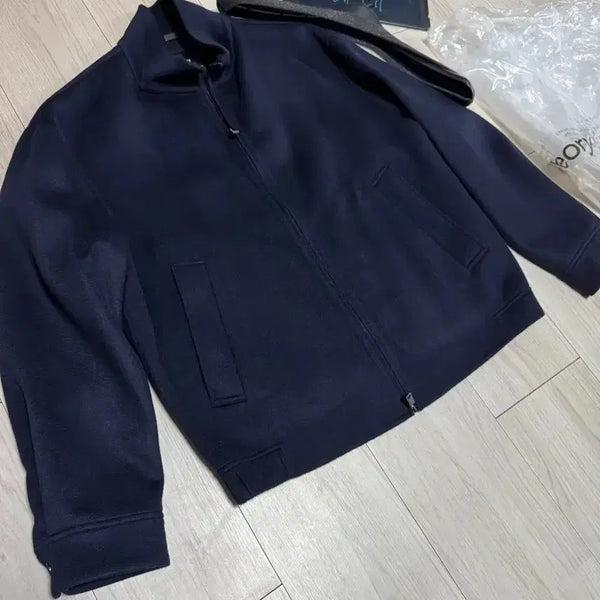 [BUNJANG] Theory Wool Cashmere Stand Collar Jacket Navy / [L] 띠어리 울 캐시미어 스탠드 카라자켓 네이비 새상품