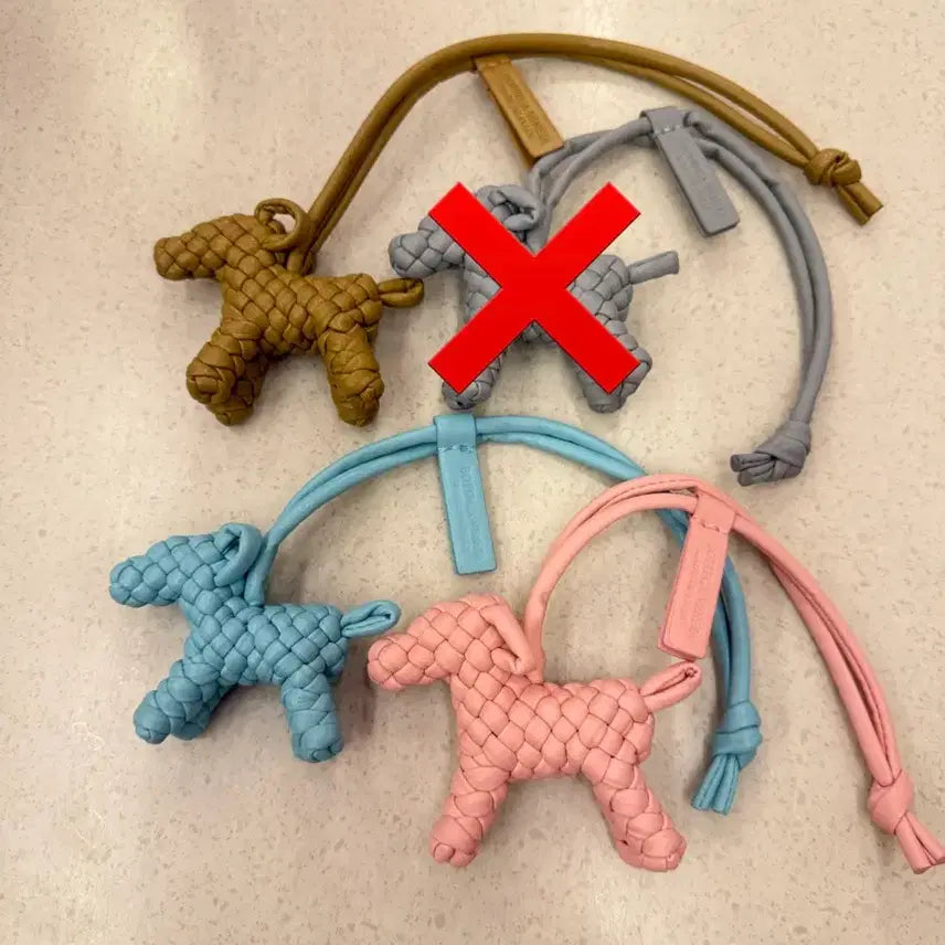 [BUNJANG] Handmade Leather Dog Bag Charm Keychain / [새상품/최저가] 수제 가죽 강아지 가방 백참 키링