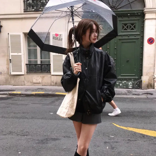 [BUNJANG] NOWADAYS Vegetable Leather Jacket / 나우어데이즈 베지터블 레더자켓(현재단종)