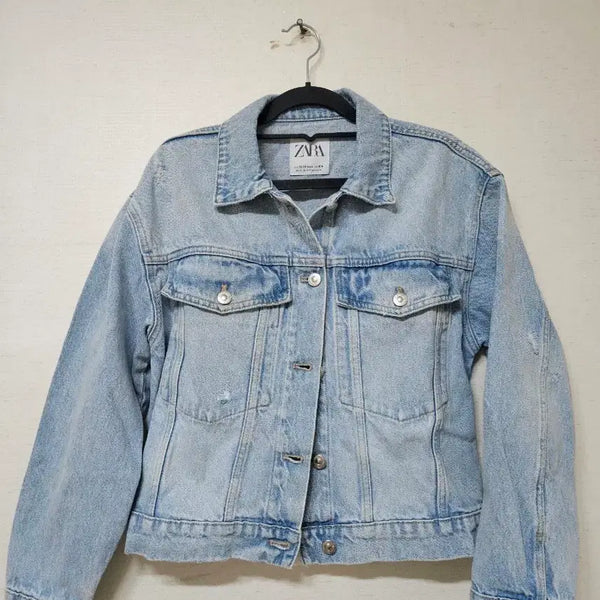 [BUNJANG] ZARA Light Wash Denim Jacket / 자라 데님 자켓 연청