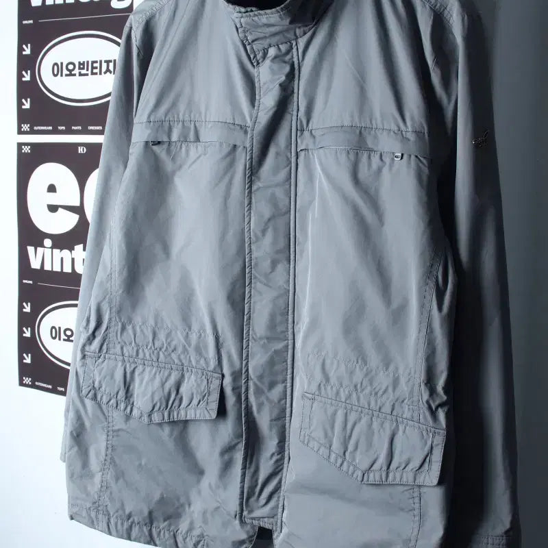 [BUNJANG] Henry Cotton Full Zip Windbreaker Lightweight Jumper Jacket (XL) / (XL) 헨리코튼 집업 바람막이 점퍼자켓 블루종 경량-H37540