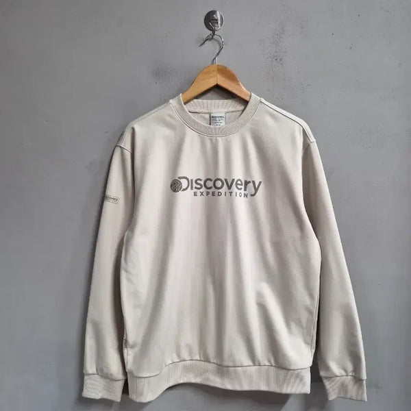 [BUNJANG] Discovery Expedition Logan Sweatshirt Beige / 디스커버리 익스페디션 로건 맨투맨 베이지 100 (25년제품)