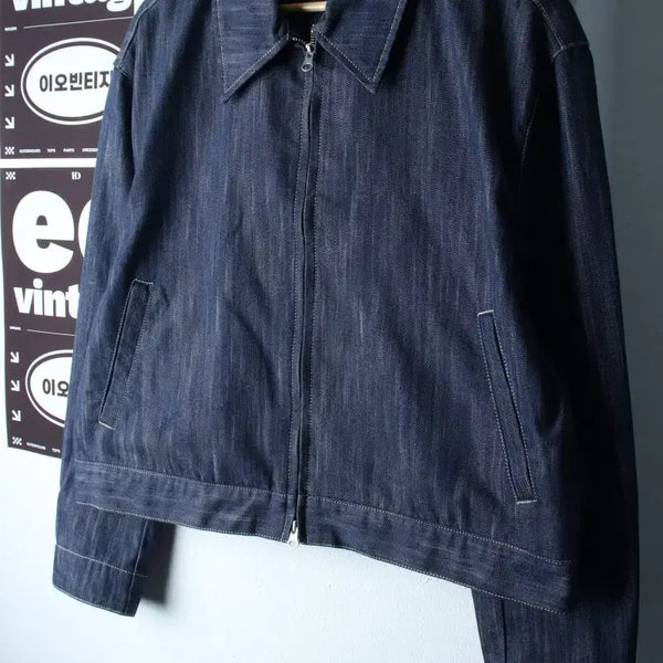 [BUNJANG] Plac Zip-up Windbreaker Jumper Jacket K46 Denim / (M-2XL) 플랙 집업 바람막이 점퍼자켓 K46 데님 청-H37563