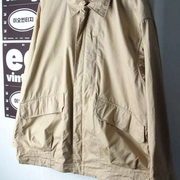 [BUNJANG] Uniqlo Zip-Up Windbreaker Field Jacket Beige / (M-L) 유니클로 집업 바람막이 점퍼자켓 필드자켓 베이지-H37564
