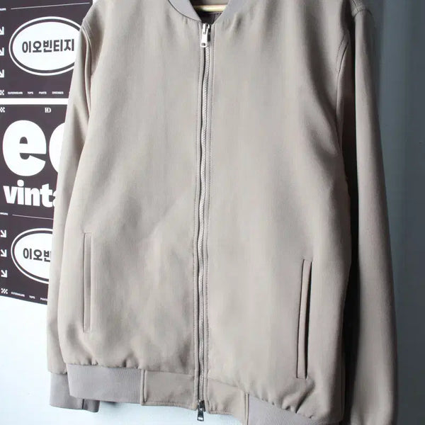 [BUNJANG] ANDZ Zip-Up Windbreaker Jumper Jacket Blouson Beige / (L-XL) 앤드지 집업 바람막이 점퍼자켓 블루종 베이지-H37577