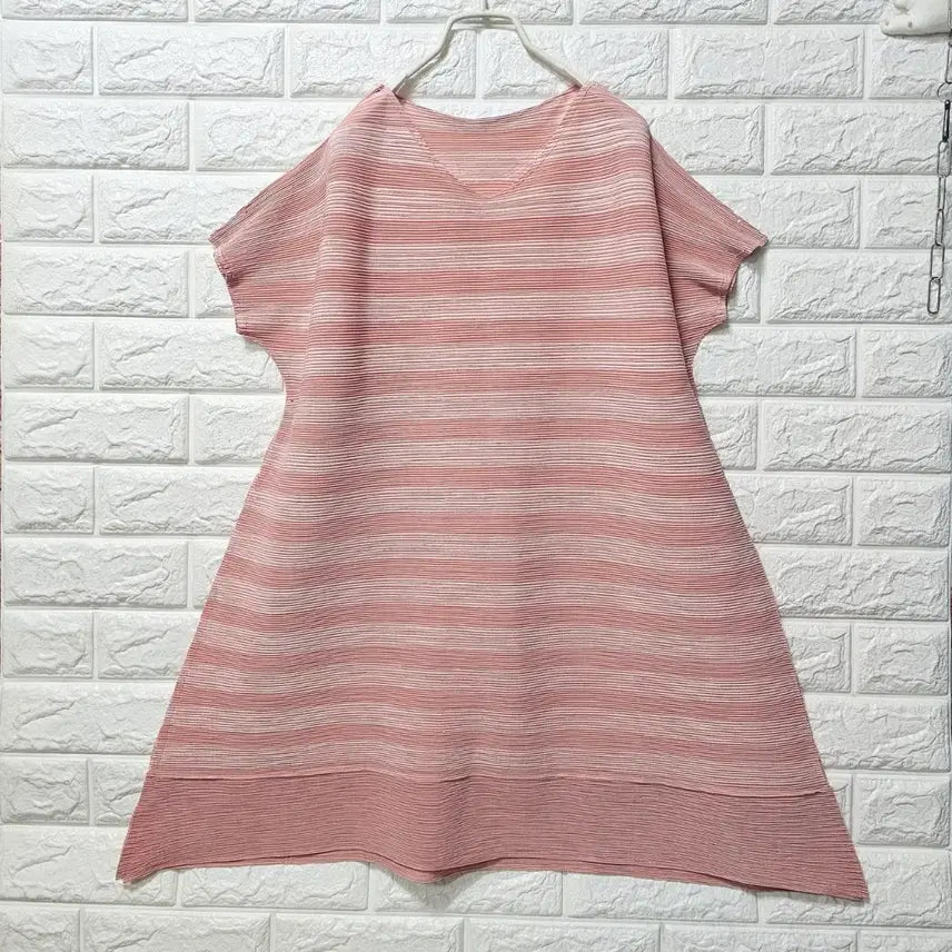 [BUNJANG] Pleated Long T-Shirt / 플리츠 롱티셧