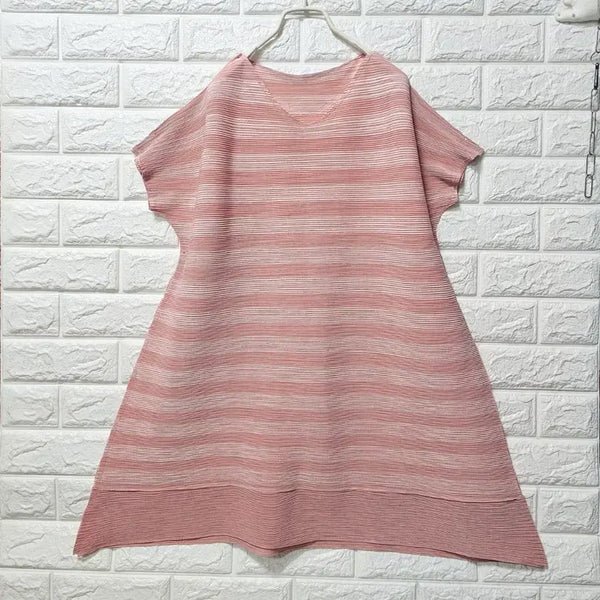[BUNJANG] Pleated Long T-Shirt / 플리츠 롱티셧