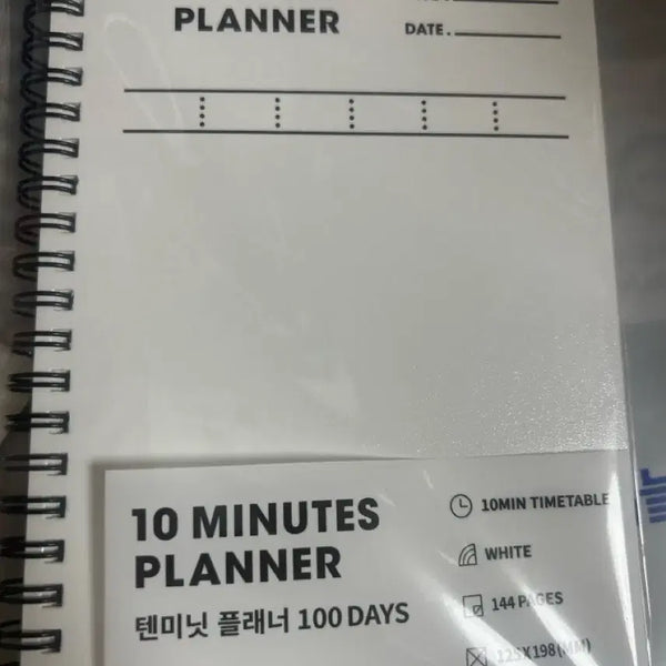 [BUNJANG] 10 Minutes 100 Days Planner White / 텐미닛 플래너 100DAYS 화이트