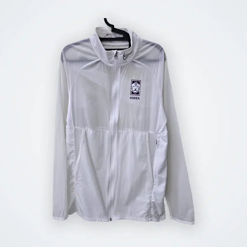 [BUNJANG] Nike Logo Embroidered Jumper White / [M/95] 나이키 로고 자수 점퍼 화이트