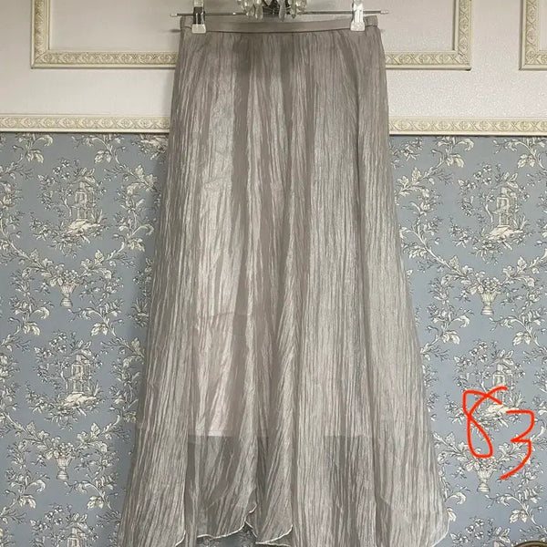 [BUNJANG] Sharrr Long Skirt (Size 55-66) / 샤르르 롱스커트 55~66반