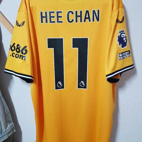 [BUNJANG] Hwang Hee-chan 23/24 Wolverhampton Wanderers Official Home Authentic Jersey (2XL) / [2XL] 새상품 23 24 울버햄튼 홈 황희찬 오피셜 리그 풀마킹 유니폼 저지