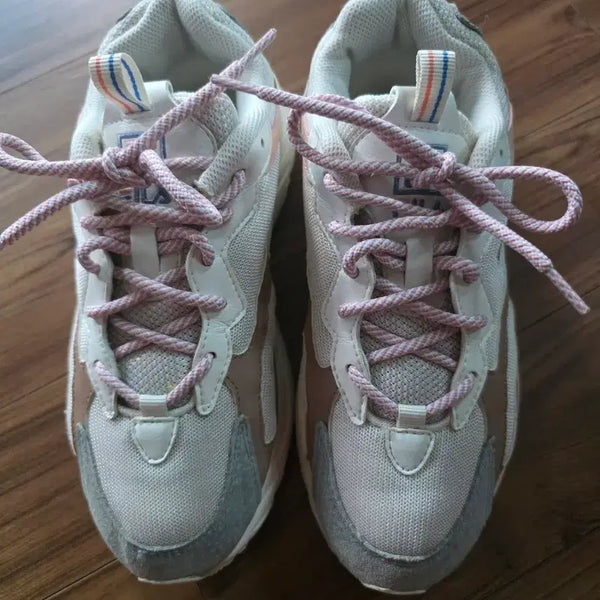 [BUNJANG] Fila Sneakers Pink/Beige / 휠라 운동화 핑크/베이지